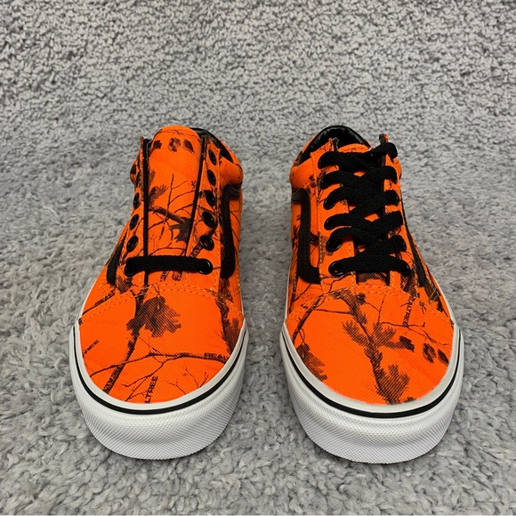 NEW Vans Realtree AP Blaze Camo Orange Off The Wall Shoes Sneakers Womens Size 7 - Picture 5 of 16